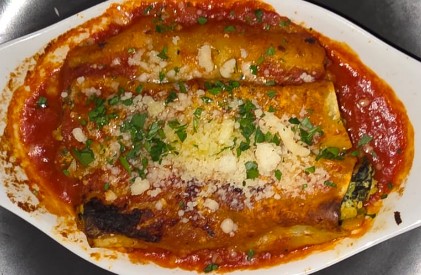 Cannelloni ricotta di bufala e spinaci